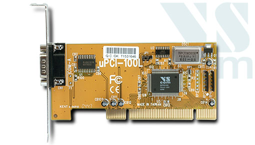 VScom 100L UPCI, a 1 Port RS232 PCI card, 16C550 UART