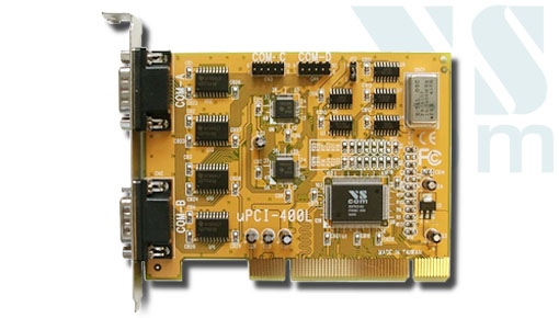 VScom 400L UPCI, a 4 Port RS232 PCI card, 16C550 UART