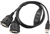 Vscom USB-2COM Mini, an USB to double RS232 serial port converter DB9 connector