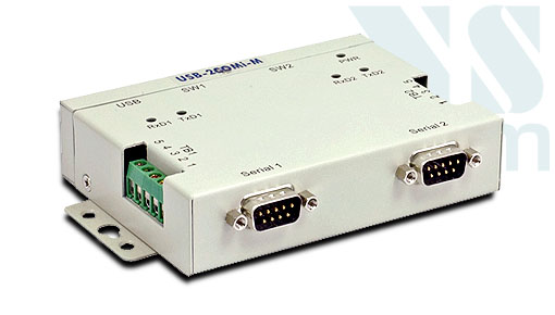 Vscom USB-2COMi-M, an USB to 2 x RS422/485 serial port converter DB9 and terminal block connector